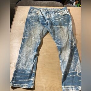 Evolution Blue and White Men's Jeans 48 x 33 (MG)